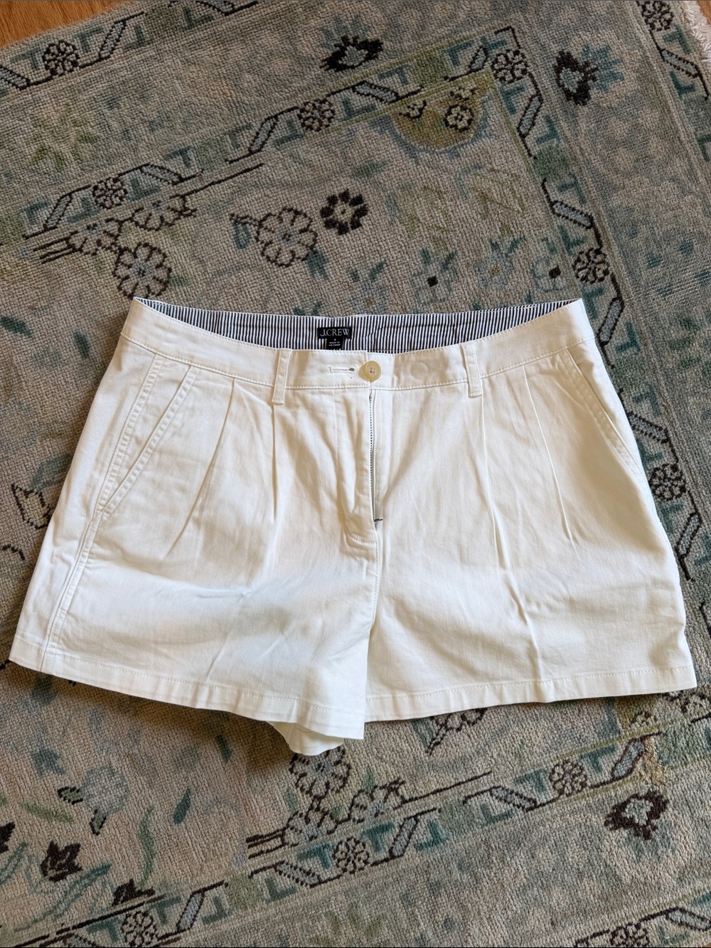 NWT JCREW White Shorts Size 8